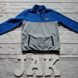 Eddie Bauer Boy's Blue and Gray Pullover Fleece 💙
